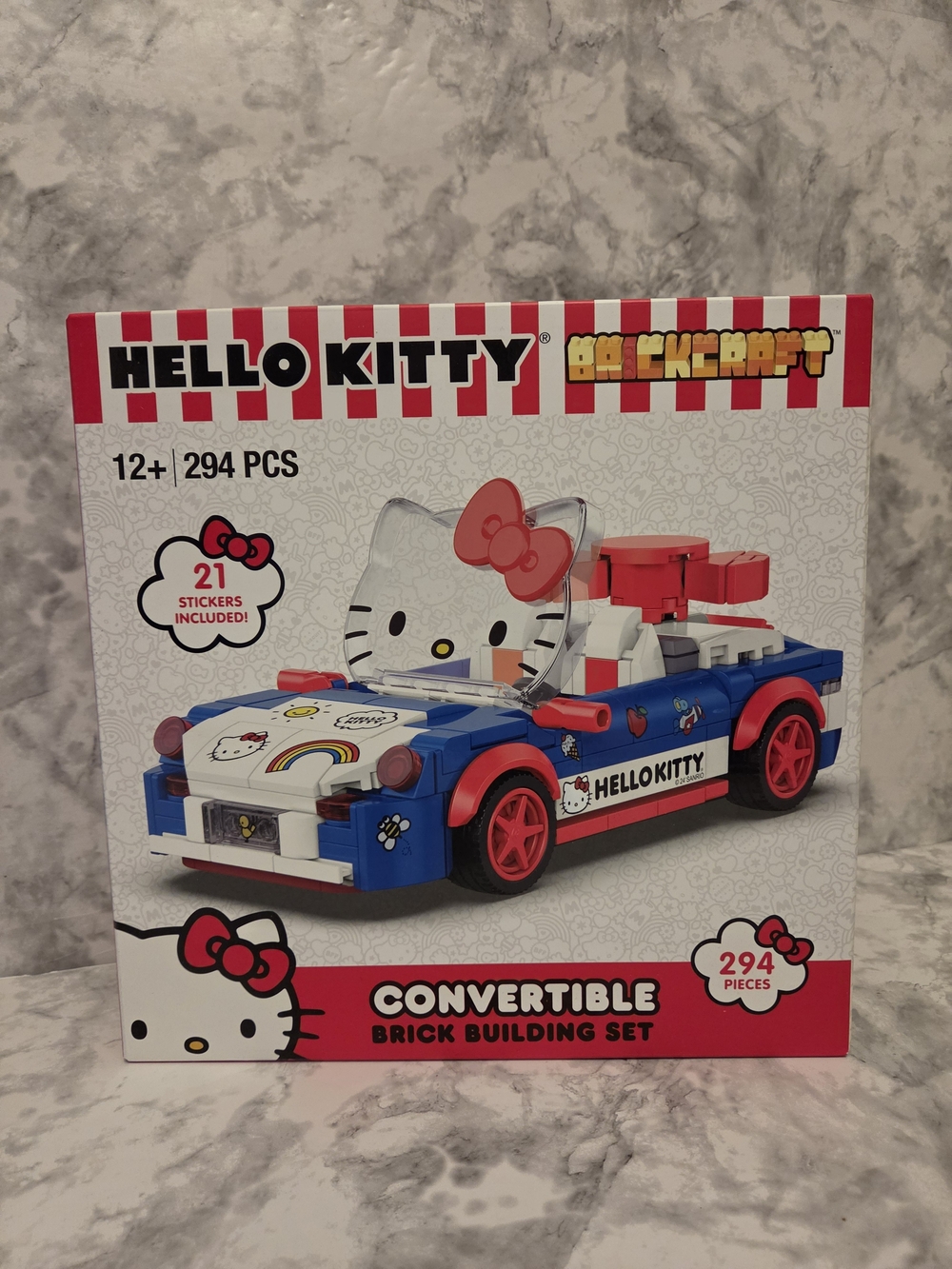 Hello Kitty Blue, Red & White Convertible Brick Building Set